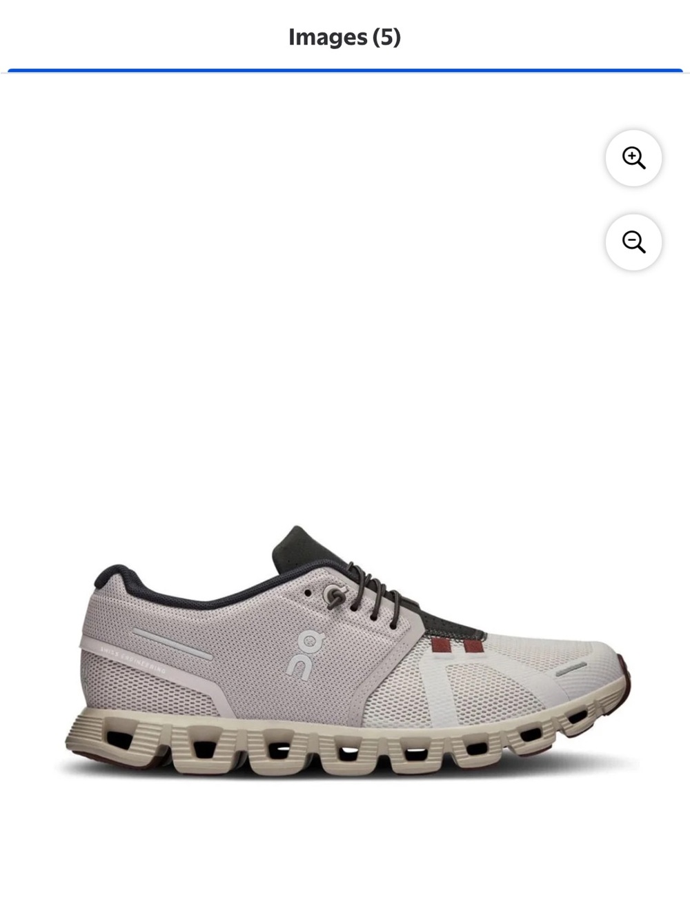 Women’s On Cloud 5 Pearl Frost Running Shoes -W7